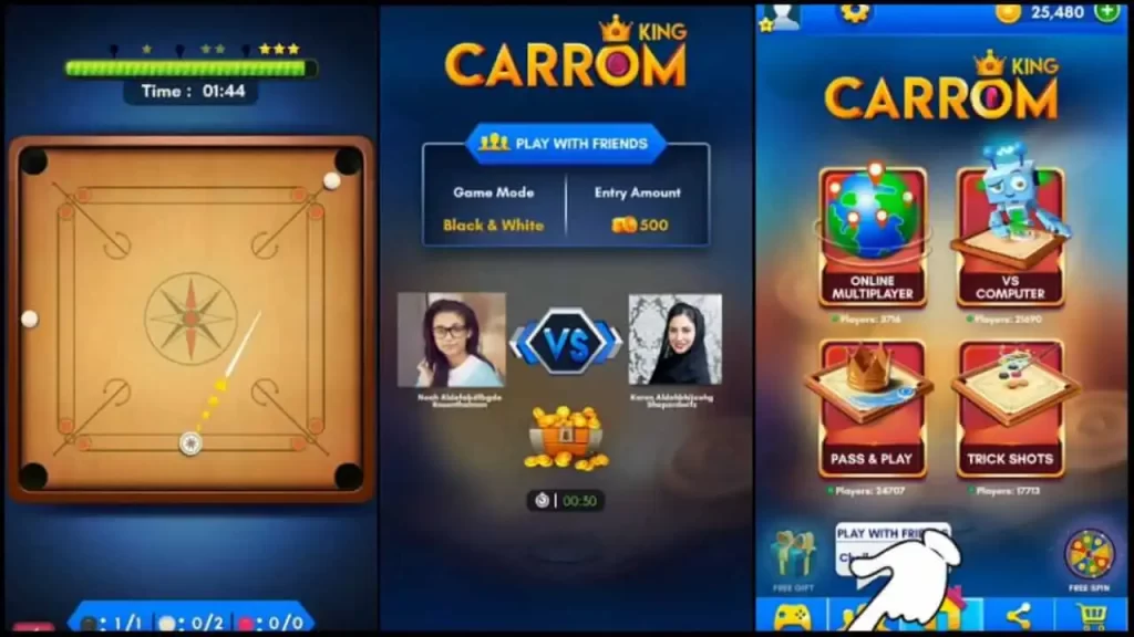 carrom king features